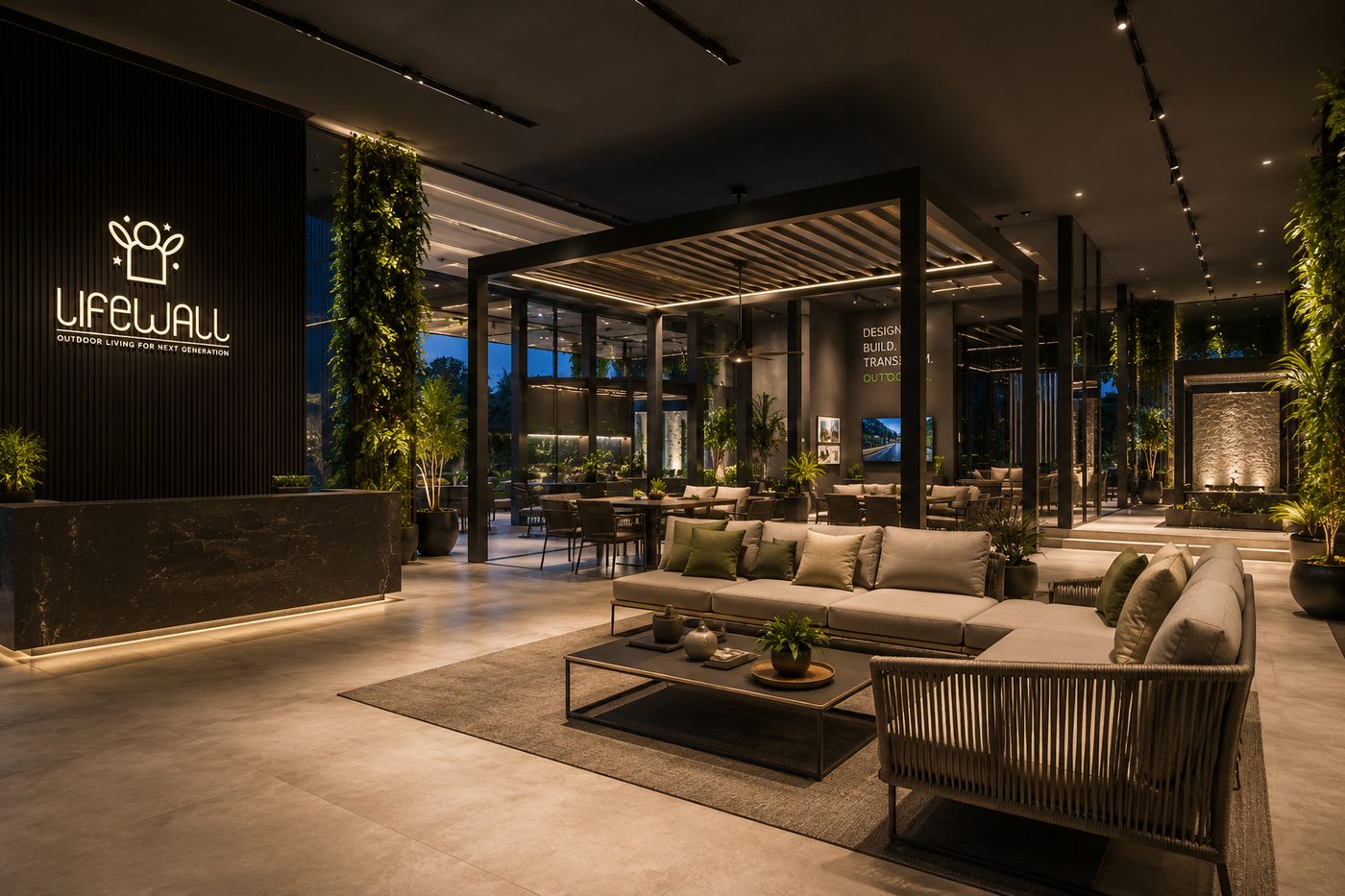 Experience center lounge