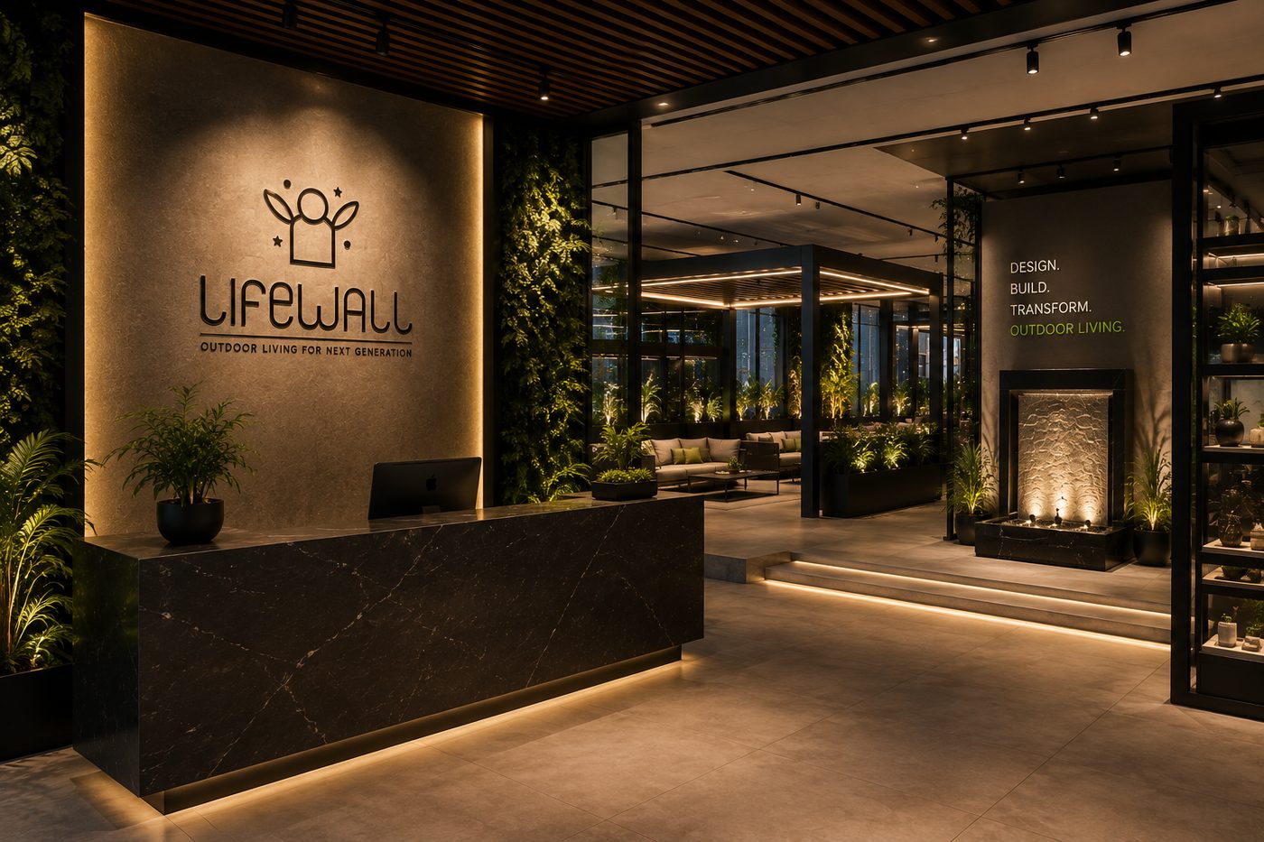 Experience center reception