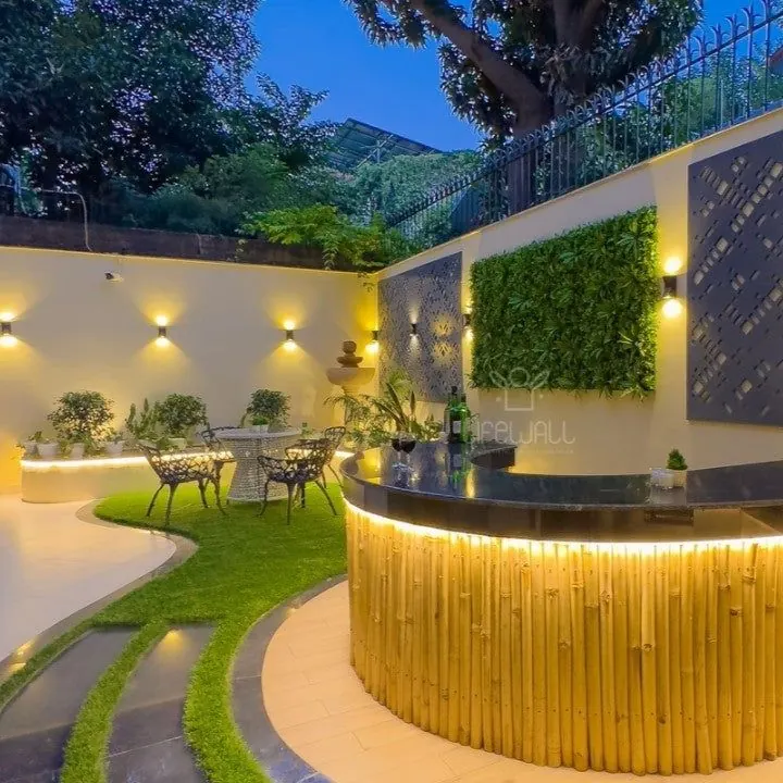 Tripathi residence terrace in Gurugram by LifeWall